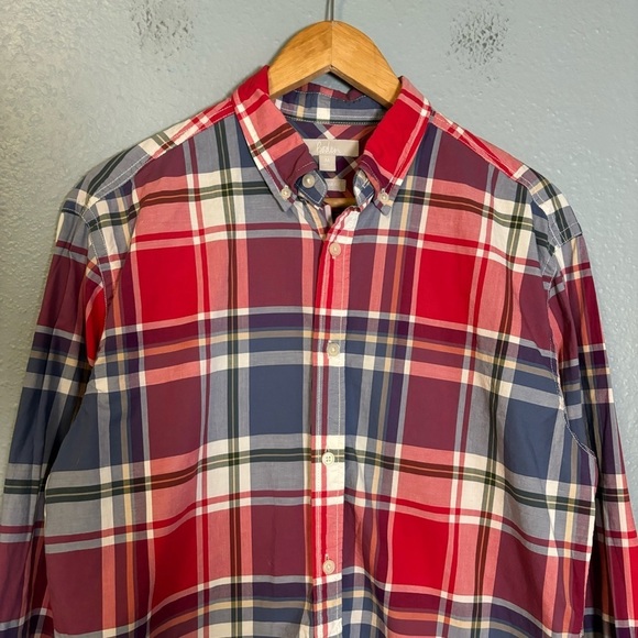 Boden Men's Red Plaid Regular Fit Button Down Shirt Business Casual Sz‎ Medium - Picture 4 of 10